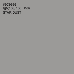 #9C9999 - Star Dust Color Image